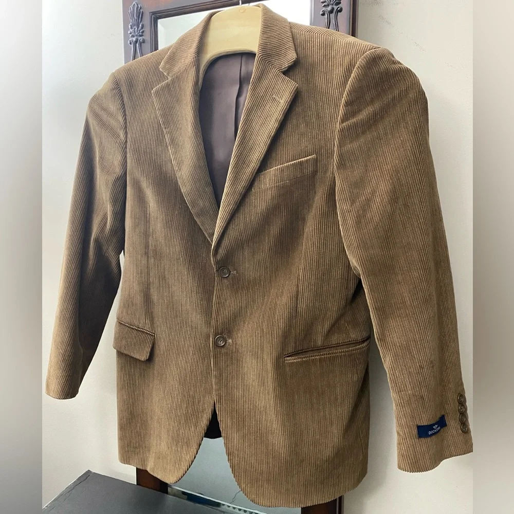NWOT Dockers Corduroy Men's Tan Brown Blazer